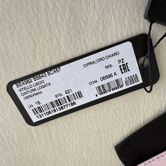 NEW Dolce&Gabbana Belt Pink Leather 100% Authentic 115 Cm - Picture 5 of 7